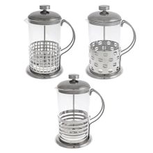 Френч-пресс, нерж.сталь, 800мл Ивет, 4 дизайна 4 дизайна