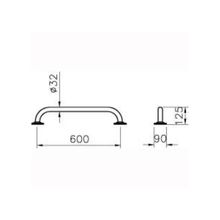 VitrA 320-1010, для инвалидов, 60 см