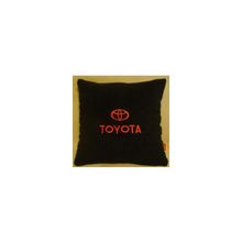  Подушка Toyota черная вышивка красная
