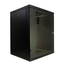 NT WALLBOX 15-65 B Шкаф 19 настенный, чёрный 15U 600x520, дверь стекло-металл