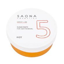 Паста сахарная для шугаринга №5 Твердая Saona Cosmetics Expert Line Hot 200г