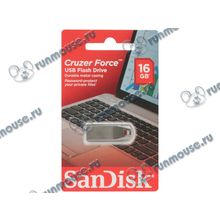 Накопитель USB flash 16ГБ SanDisk "Cruzer Force", серебр. (USB2.0) [117051]