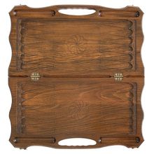 Нарды резные "Три богатыря", с ручкой