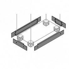 Фланцы цоколя боковые 100х500мм² ВхГ (2шт) |  код. ZN5011 |  ABB