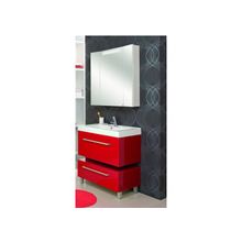Акватон Мебель для ванной Мадрид 80 (бордо темный) - Набор мебели стандартный (зеркало, раковина, тумба-умывальник)
