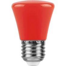 Feron Лампа светодиодная Feron E27 1W красная LB-372 25911 ID - 266358