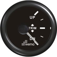 Wema Индикатор положения транцевых плит чёрный Wema Trim 0 - 180 Ом 12 24 В