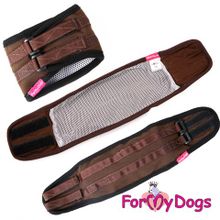 Пояс-трусы для собак ForMyDogs из хлопка, для мальчика, коричневые 172SS-2016