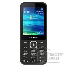 Texet TM-D327 мобильный телефон цвет черный