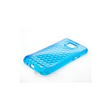 Силиконовый чехол для Samsung i9100 вид №1 синий в тех уп. 00019438