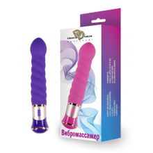 Фиолетовый спиралевидный вибратор - 21 см. (227921)