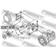 Ролик Натяжной Навесного Оборудования Nissan Almera Uk Make N16e 2000.02-2006.11 [El] Febest арт. 0287N16