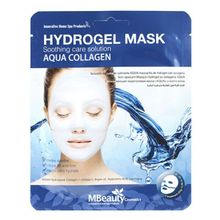 Маска гидрогелевая успокаивающая увлажняющая с коллагеном MBeauty Aqua Collagen Hydrogel Mask 3шт