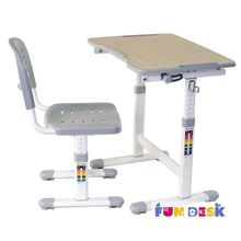 FunDesk Парта и стул Piccolino II Grey