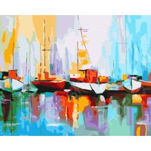 Color Kit «Цветные лодки в порту»