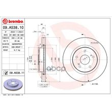 Диск Тормозной Standard | Перед | Brembo арт. 09A53810