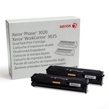 Тонер Картридж Xerox 106R03048 черный x2уп. для Xerox Ph 3020 WC 3025 (3000стр.)