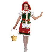 Батик 408 Карнавальный костюм КРАСНАЯ ШАПОЧКА, размер: 30 (122-128 см)