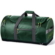 Зелёная непромокаемая сумка DAKINE CREW DUFFLE 70L FOREST с водонепроницаемыми карманами и стёганым наплечным ремнём