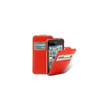 Кожаный чехол для iPhone 5 Melkco ID Type (Red LC)