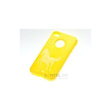 Силиконовая накладка для iPhone 4 4S вид №12 yellow