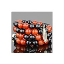 Бусики-Колечки Браслет Сердолик, агат "Торнадо" арт. бП2695