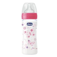 Chicco Бутылочка Chicco Well-Being Girl, соска переменный поток, 250мл 310205007