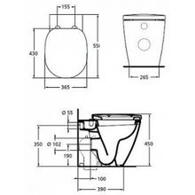 Унитаз приставной Ideal Standard Connect E803401