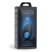 Тёмно-синее эрекционное кольцо Release Together USB Rechargeable Cock Ring Темно-Синий