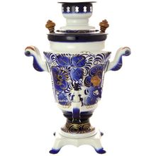 Электрический самовар 1,5 литра с росписью "Гжель", арт. 103546