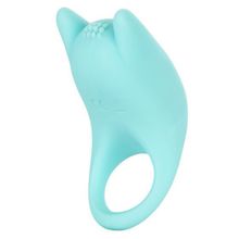 California Exotic Novelties Нежно-голубое перезаряжаемое эрекционное кольцо Silicone Rechargeable Dual Exciter Enhancer