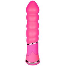 Dream Toys Розовый вибростимулятор BOOTYFUL RIBBED VIBE PINK (розовый)