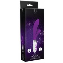 Фиолетовый вибратор-кролик Agave - 23,1 см.