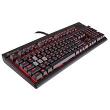 corsair (Игровая клавиатура gaming keyboard strafe, механические переключательи cherry mx red, красная led подсветка) ch-9000088-ru