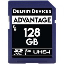 Карта памяти Delkin Devices Advantage SDXC 128GB 633X UHS-I Class 10 V30 (DDSDW633128G)