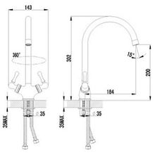 Смеситель Lemark plus Balance LM1305C для кухонной мойки