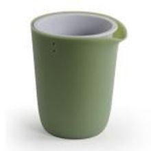 Qualy Горшок для полива растений oasis round pot s зелёный арт. QL10307-GN-GY