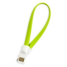 Кабель USB 2.0 Am=>Apple 8 pin Lightning, магнит, 0.2м, зеленый, SmartBuy (iK-502m green)