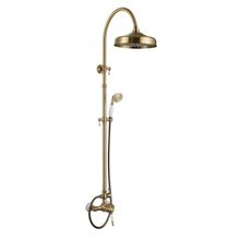 Душевая система Aksy Bagno Faenza Fa410-2005-121 Bronze, лейка 300 мм