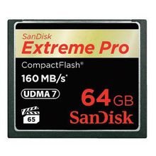 Карта Памяти Sandisk 64GB Extreme Pro CF 160MB s VPG 65, UDMA 7 1000x (SDCFXPS-064G-X46)