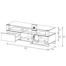 Тумба под телевизор MD 9140-C-INX-GRP