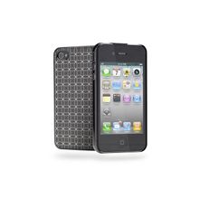 Cygnett чехол для iPhone 4 4S Deco Luminous slim case circles черный