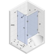 Душевой уголок Riho Scandic S208 (90х90)