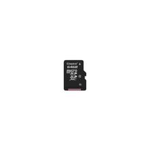 Kingston 64GB Карта памяти MicroSDHC Transflash Class10 Kingston без адаптера