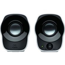logitech (speaker  system 2.0 logitech z120, stereo, 2*1.2Вт, 3.5 mm input  black&white, box) 980-000513