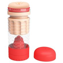 Вибромастурбатор-вагина Emily в красной колбе (233465)