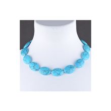 Бусики-Колечки Бусы Прес. Бирюза "Кэтти" арт.ПБР-11(20-27)-45-3