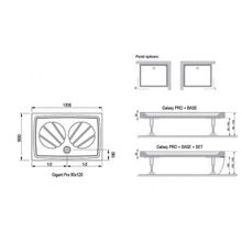 Душевой поддон Ravak Gigant Pro Chrome (XA04G701010) (120x90)