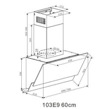 Каминная вытяжка Maunfeld plym soft 60 белое стекло