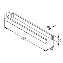 Полотенцедержатель Kludi E2 (4997705) двойной (450 мм)